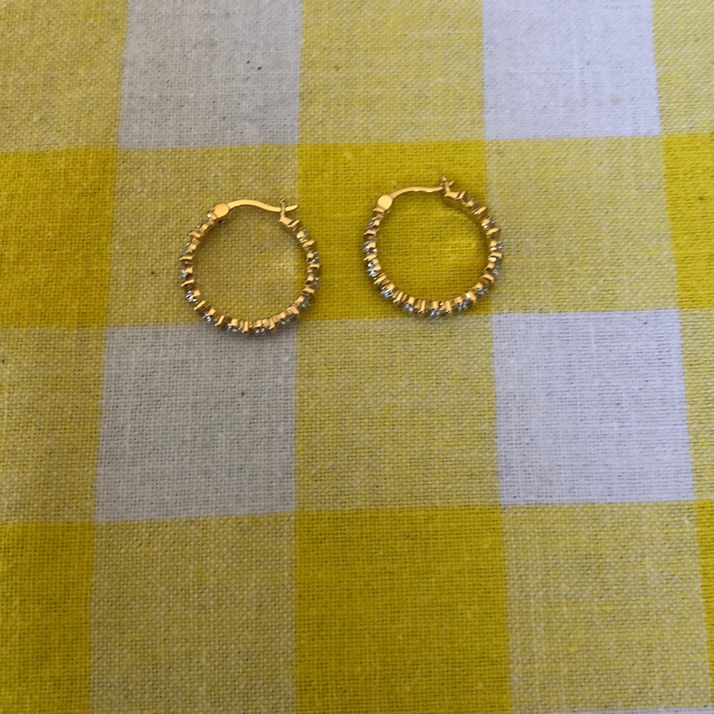 Gold hoop earrings